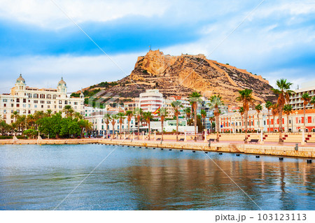 Santa Barbara Castle in Alicante, Spain Santa Barbara Castle in Alicante, Spain 103123113