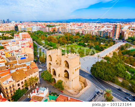 The Serrans Gate or Serranos Towers in Valencia The Serrans Gate or Serranos Towers in Valencia 103123164
