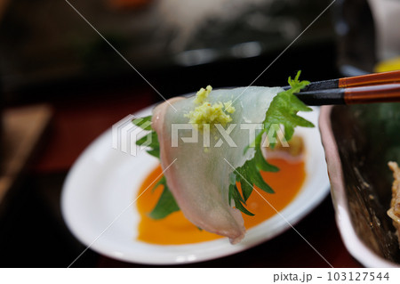 あんこうのお刺身(青森県風間浦村) あんこうのお刺身(青森県風間浦村) 103127544