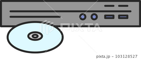 カラー日用品イラスト　レコーダー 103128527