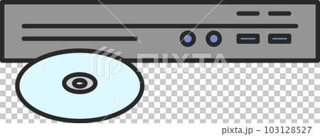 カラー日用品イラスト　レコーダー 103128527