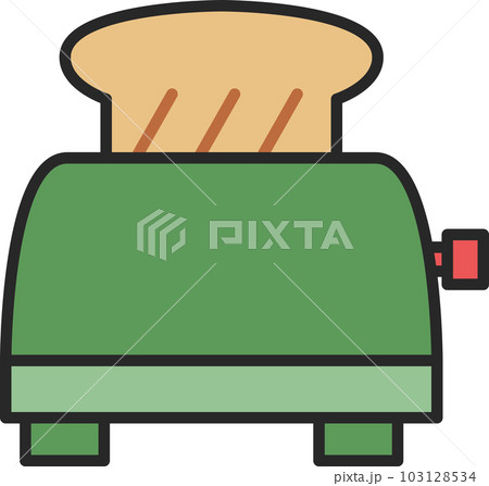 カラー日用品イラスト ホップアップオーブン カラー日用品イラスト ホップアップオーブン 103128534