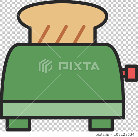 Color daily necessities illustration hop-up oven 103128534