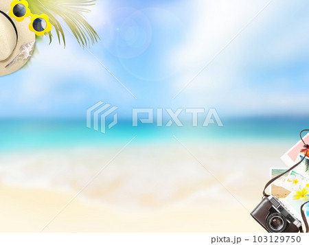 夏の旅行イメージ素材 夏の旅行イメージ素材 103129750