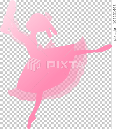 芭蕾舞演員在經典芭蕾舞劇《胡桃夾子》中跳舞克拉拉的粉紅色剪影 芭蕾舞演員在經典芭蕾舞劇《胡桃夾子》中跳舞克拉拉的粉紅色剪影 103131468