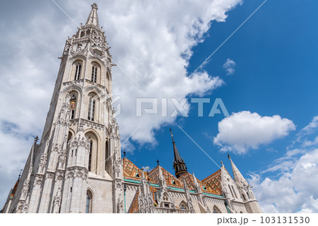 Matthias church in Buda Castle in Budapest, Hungary 103131530