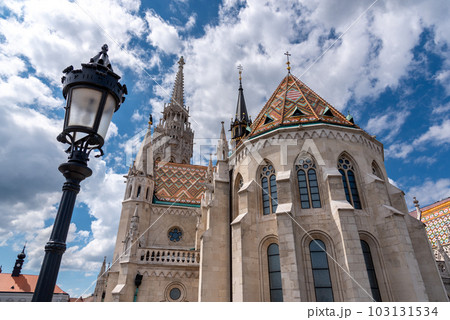 Matthias church in Buda Castle in Budapest, Hungary 103131534