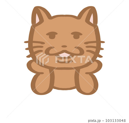 ゆるゆるねこ頬杖茶 103133048