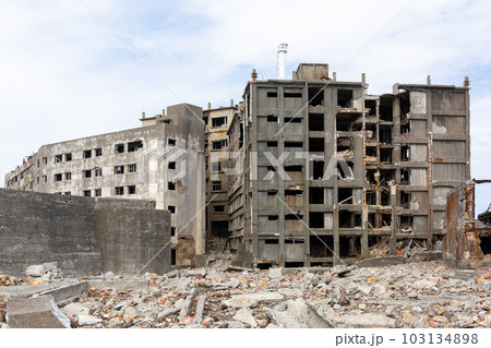 軍艦島　2023/4月撮影 103134898