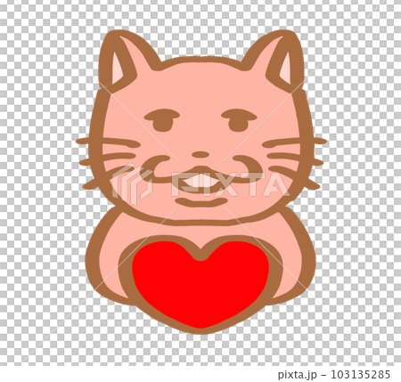 loose cat heart pink loose cat heart pink 103135285