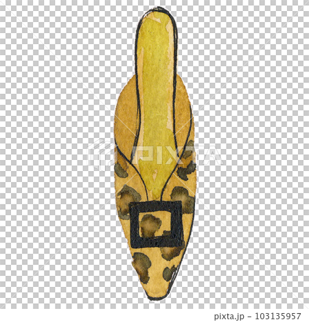Hand-painted pumps leopard 103135957