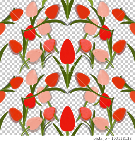 チューリップ柄イラスト 103138138