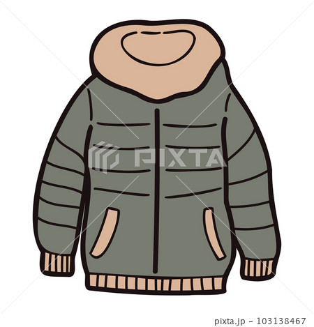 Hand Drawn cute jackets for men in doodle style 103138467