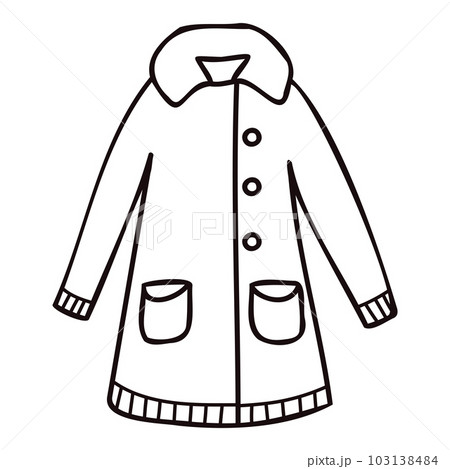 Hand Drawn cute sweater for women in doodle style Hand Drawn cute sweater for women in doodle style 103138484