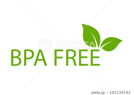 BPA FREE  bisphenol A and phthalates free icon vector non toxic plastic sign for graphic design, logo, website, social media, mobile app, UI illustration 103139142