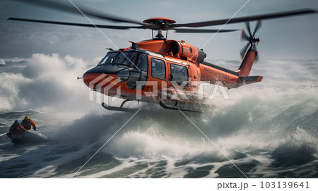 Helicopter rescue at sea 103139641