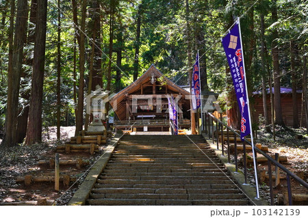 武田八幡宮　拝殿  　山梨県韮崎市神山町 103142139