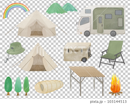 水彩手繪野營材料套裝 103144513