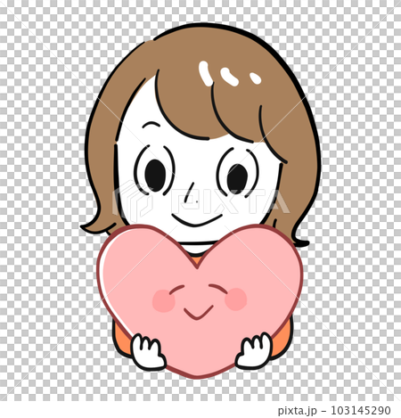 女性 心 ケアのイラスト素材 [103145290] - PIXTA