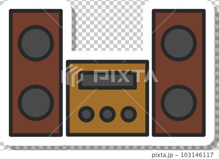 Sticker style daily necessities illustration stereo Sticker style daily necessities illustration stereo 103146117
