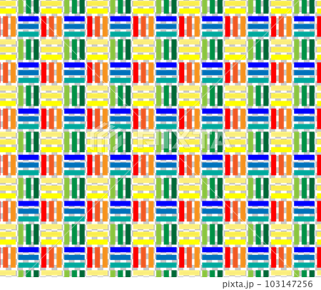Traditional Japanese pattern (Sangikuzushi) seamless background illustration Traditional Japanese pattern (Sangikuzushi) seamless background illustration 103147256