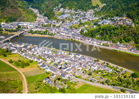 Cochem town aerial view, Germany Cochem town aerial view, Germany 103150192