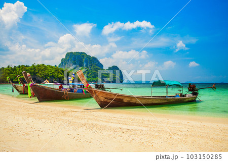 Clear water beach in Thailand 103150285