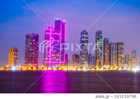 Sharjah city centre skyline, UAE Sharjah city centre skyline, UAE 103150798