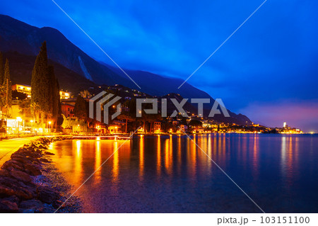 Malcesine town at Garda Lake 103151100