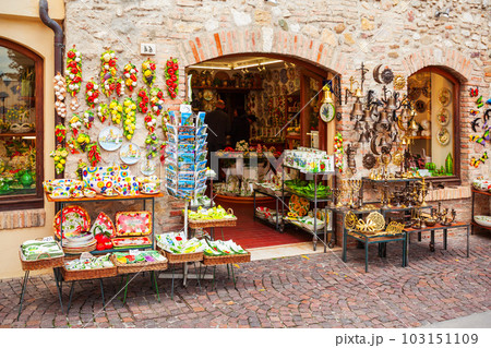 Souvenir shop in Sirmione, Italy 103151109