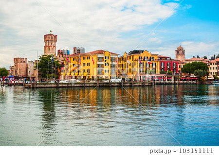 Scaligero Castle aerial view, Sirmione 103151111
