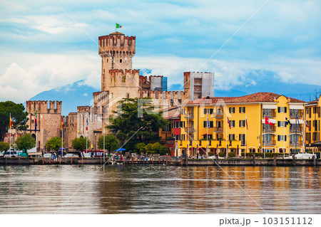 Scaligero Castle aerial view, Sirmione 103151112