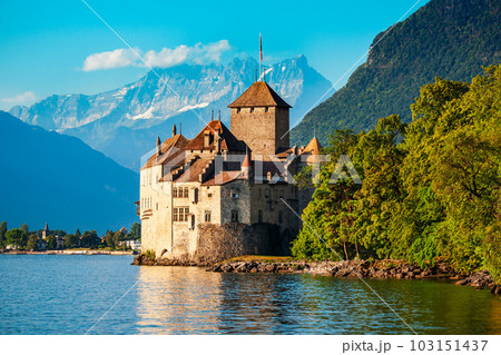 Chateau Chillon Castle in Switzerland 103151437