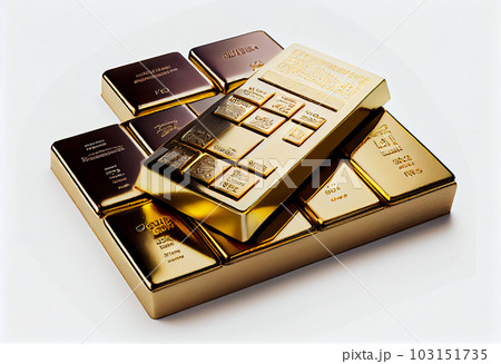 Gold bars and Financial concept, studio shots Gold bars and Financial concept, studio shots 103151735