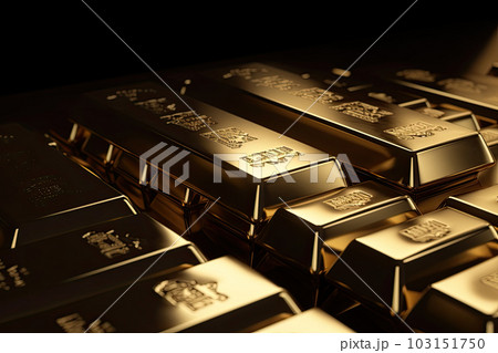 Gold bars and Financial concept, studio shots 103151750