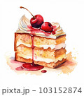 ケーキの水彩イラスト 103152874