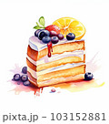 ケーキの水彩イラスト 103152881