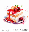 ケーキの水彩イラスト 103152883