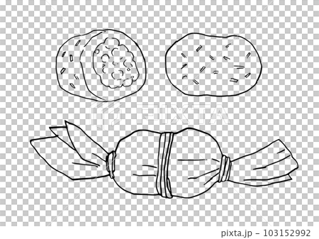 Sasadango sketch line drawing Sasadango sketch line drawing 103152992