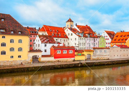 Regensburg old town in Bavaria, Germany Regensburg old town in Bavaria, Germany 103153335