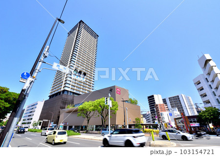 西新交差点風景　明治通り　福岡市早良区西新 103154721