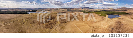 Aerial view of the Forest at Lough Anna island - County Donegal, Ireland 103157232