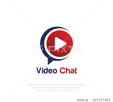 Video chat logo or chat icon logo Video chat logo or chat icon logo 103157303