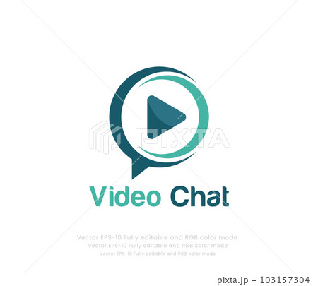 Video chat logo or chat icon logo Video chat logo or chat icon logo 103157304