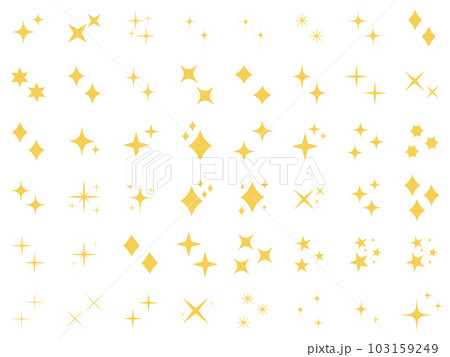 シンプルな星・キラキラのアイコンセット　　simple shining icon set 103159249