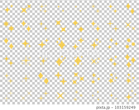 シンプルな星・キラキラのアイコンセット　　simple shining icon set 103159249