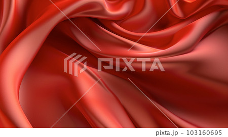 Generative ai illustration of abstract drapery Silk background 103160695