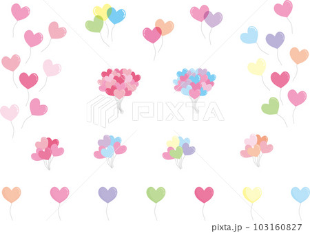 ハートの風船_セット 103160827