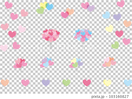 ハートの風船_セット 103160827