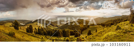 Sunset in the mountains. 103160911